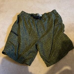 Alpine design men’s swim wear or shorts. Sz XL. Olive Green